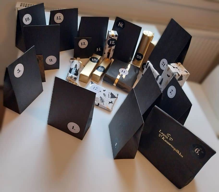 Lapin Kauneuspilkku luonnonkosmetiikan joulukalenteri 2023